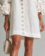 Elena | Mini Vestido Cascada Floral
