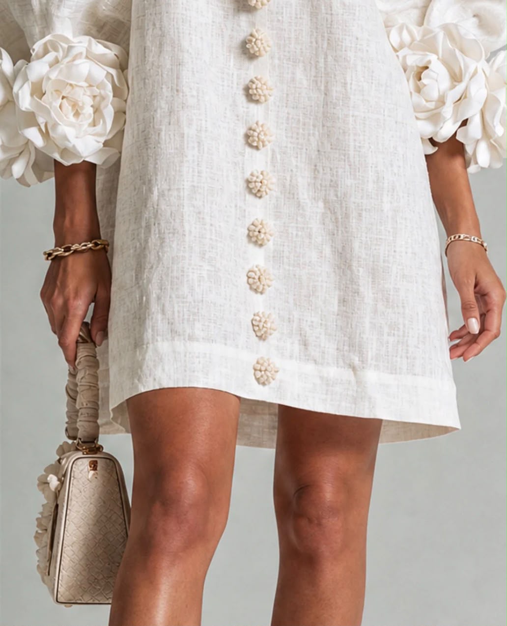 Elena | Mini Vestido Cascada Floral