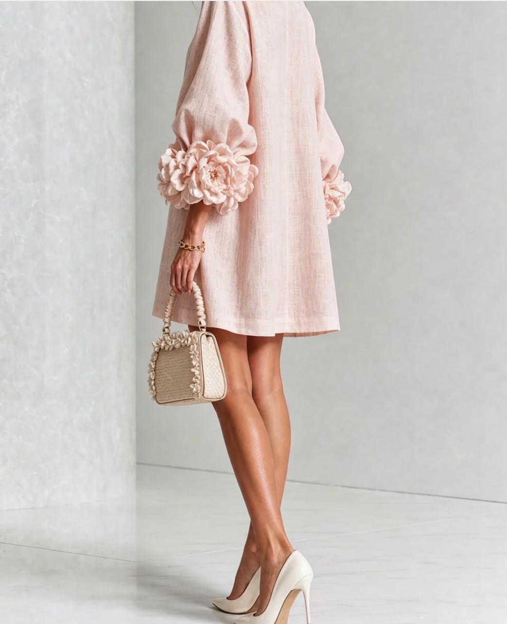 Elena | Mini Vestido Cascada Floral
