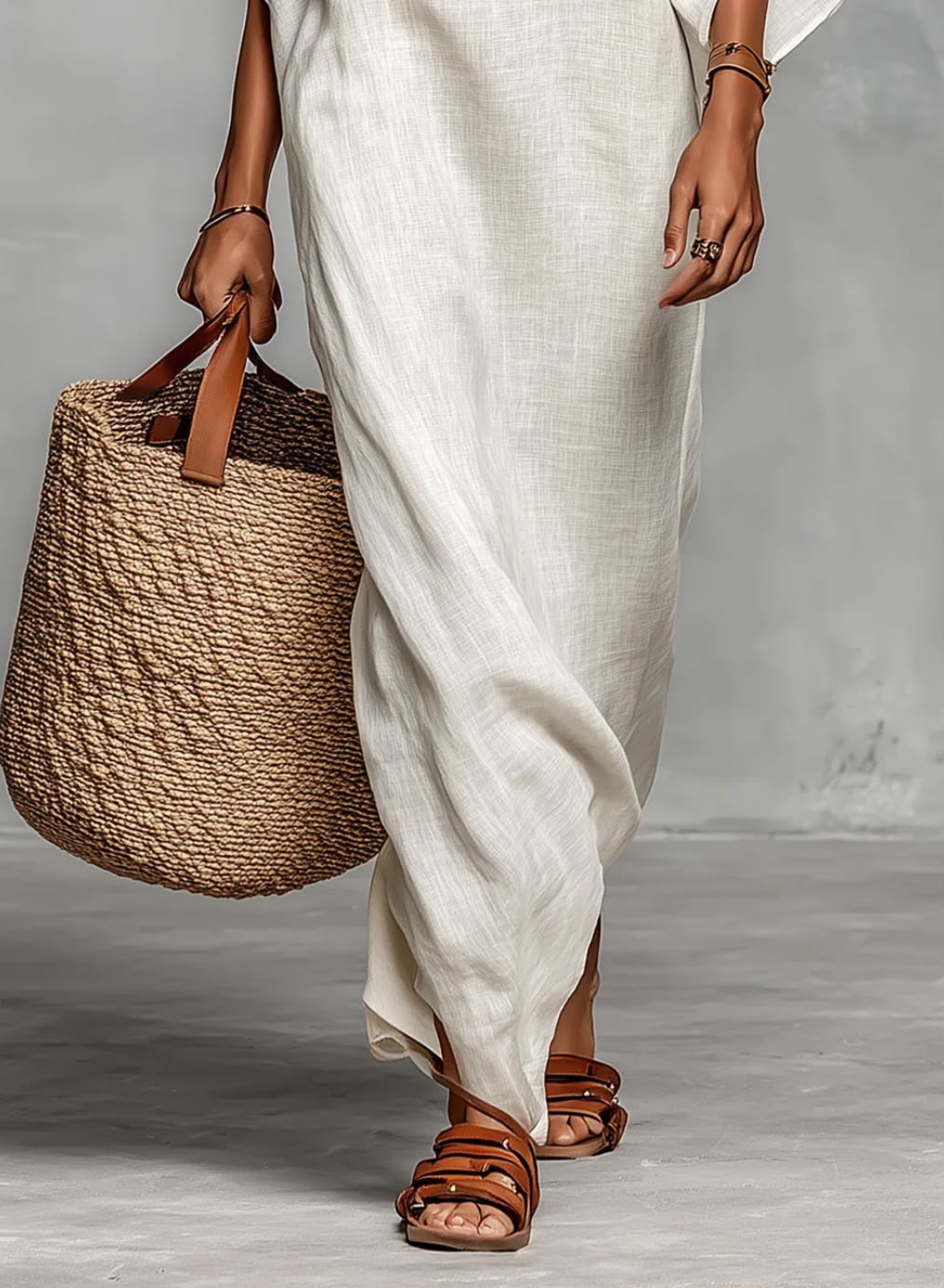 Marisol · Vestido Maxi Escote Caído
