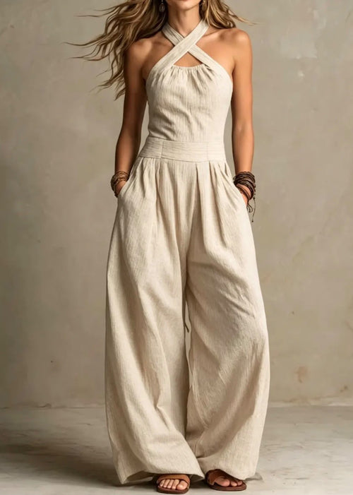 Clara · Mono con un elegante escote cruzado