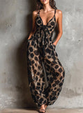 Leire · Mono halter fluido con estampado en contraste
